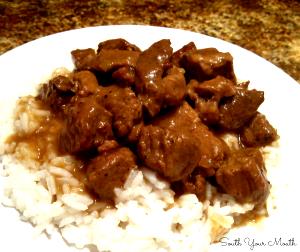 1 Oz Beef and Rice with Gravy (Mixture)