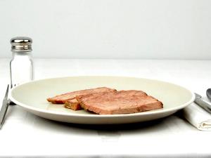 1 Oz Beef Brisket (Flat Half, Trimmed to 0" Fat, Select Grade, Cooked, Braised)