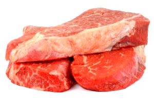 1 Oz Beef Chuck (Shoulder Clod, Top Blade Steak, Lean Only, Trimmed to 0" Fat, Select Grade)