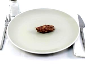 1 Oz Beef Chuck (Shoulder Clod, Top Blade Steak, Lean Only, Trimmed to 0" Fat)