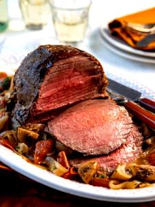 1 Oz Beef Round, Bottom, Braised, Slo
