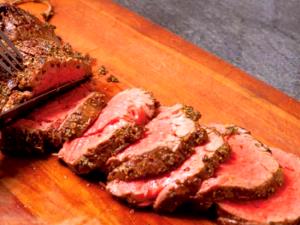 1 Oz Beef Top Loin (Lean Only, Trimmed to 1/8" Fat, Choice Grade)