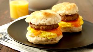 1 Oz Biscuit with Egg and Sausage