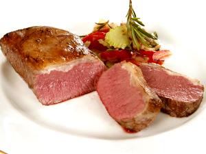 1 Oz Boneless, Cooked Lamb Loin Chop (Lean and Fat Eaten)