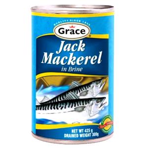 1 Oz Boneless Jack Mackerel (Drained Solids, Canned)