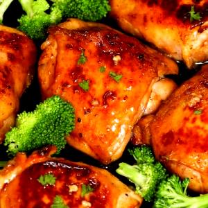 1 Oz Boneless, Raw, Without Skin (yield After Cooking) Roasted Broiled or Baked Chicken Thigh (Skin Not Eaten)