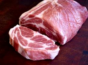 1 Oz Boneless Shoulder Pork Roast (Lean and Fat Eaten)