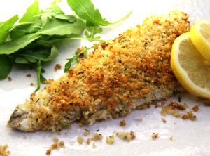 1 Oz Boneless (yield After Cooking) Baked Breaded or Battered Sea Bass
