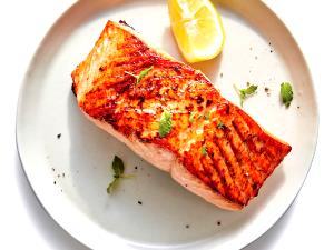 1 Oz Boneless (yield After Cooking) Baked or Broiled Salmon (No Salt Added)