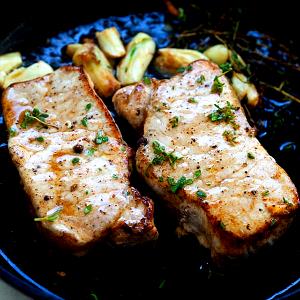 1 Oz Boneless (yield After Cooking) Broiled or Baked Pork Chop