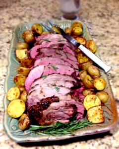1 Oz Boneless (yield After Fat Removed) Lamb Roast (Lean Only Eaten)