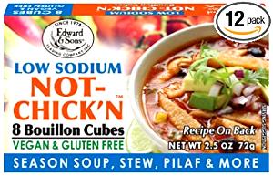 1 Oz Bouillon Cubes Soup (Low Sodium, Dry)