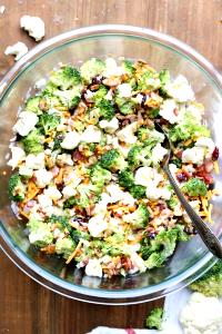 1 Oz Broccoli Salad with Cauliflower, Cheese, Bacon Bits and Dressing