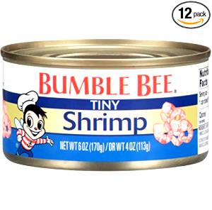 1 Oz, Canned, Yields Canned Shrimp