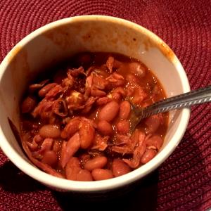 1 Oz, Canned, Yields Cooked Pinto, Calico or Red Beans (Fat Added in Cooking)