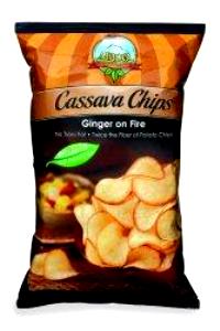1 oz Cassava Chips Ginger on Fire