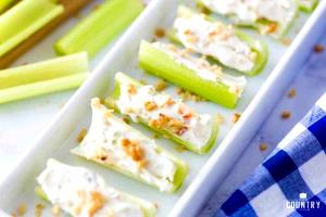 1 Oz Celery Stuffed with Cheese