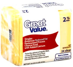 1 Oz Cheddar or American Cheese (Reduced Fat, Pasteurized)