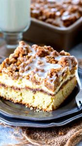 1 Oz Cheese Filled Crumb or Quick-Bread Type Coffee Cake