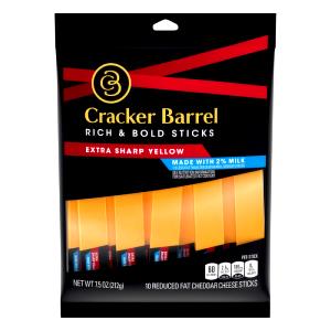 1 Oz Cheese Sticks, Sharp Cheddar, 2% Milk, Reduced Fat