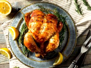 1 Oz Chicken Dark Meat (Roasting, Cooked, Roasted)