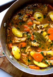 1 Oz Chicken Meat (Stewing, Stewed, Cooked)
