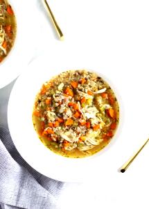 1 Oz Chicken or Turkey Rice Soup (Home Recipe)