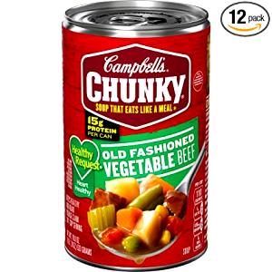 1 Oz Chunky Beef Soup (Canned)