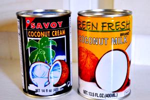 1 Oz Coconut Milk or Cream (Liquid with Water, Canned)