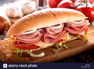 1 Oz Cold Cut Sandwich Submarine with Lettuce and Tomato