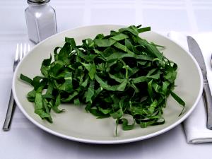 1 Oz Collards (Without Salt, Frozen, Drained, Cooked, Boiled)