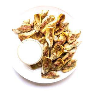 1 Oz Cooked Artichoke (from Frozen, Fat Added in Cooking)