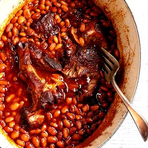 1 Oz Cooked Beans with Pork
