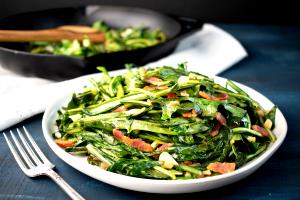 1 Oz Cooked Dandelion Greens (Fat Not Added in Cooking)