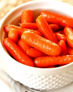 1 Oz Cooked Glazed Carrots (from Fresh)