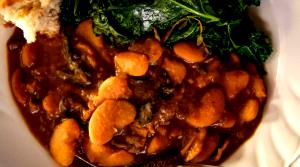 1 Oz Cooked Immature Lima Beans with Mushroom Sauce (from Fresh)