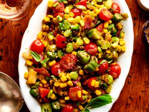 1 Oz Cooked Lima and Corn Beans (Succotash, Fat Added in Cooking)