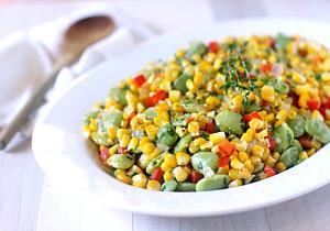 1 Oz Cooked Lima and Corn Beans (Succotash)