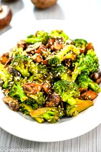 1 Oz Cooked Vegetable Combination (Green Beans, Broccoli, Onions and Mushrooms)