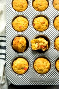 1 Oz Corn Muffins (with Low Fat 2% Milk)