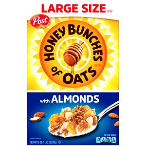 1 Oz Corn, Whole Wheat and Rolled Oats Cereal (Presweetened, with Almonds)