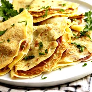 1 Oz Crepe filled with Beef, Pork, Fish and/or Poultry