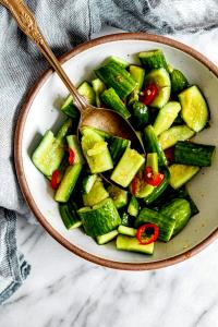 1 Oz Cucumber Salad with Vinegar