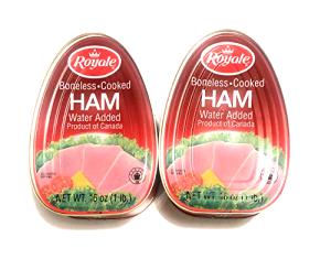 1 Oz Cured Ham (Boneless, Cooked, Heated)