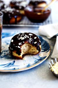 1 Oz Custard Filled Doughnut with Icing