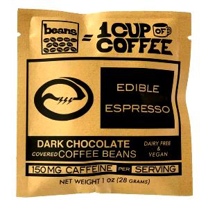 1 Oz Dark Chocolate Coated Coffee Beans