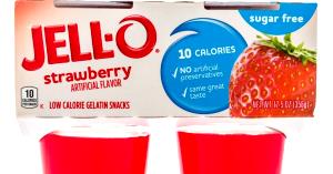 1 Oz Diet Gelatin Dessert with Fruit and Sour Cream (Sweetened with Low Calorie Sweetener)