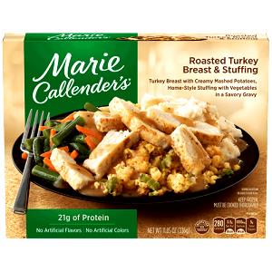 1 Oz Dressing with Chicken or Turkey and Vegetables