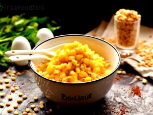 1 Oz, Dry, Yield After Cooking Cooked Dry Green or Yellow Split Peas (Fat Added in Cooking)