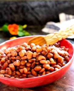 1 Oz Dry, Yield After Cooking Cooked Dry or Black, Brown or Bayo Beans (Fat Not Added in Cooking)